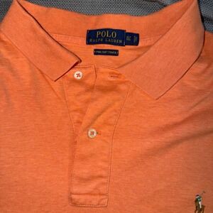 Polo Ralph Lauren Men's Orange Pima Soft Touch Polo Shirt XLT Tall